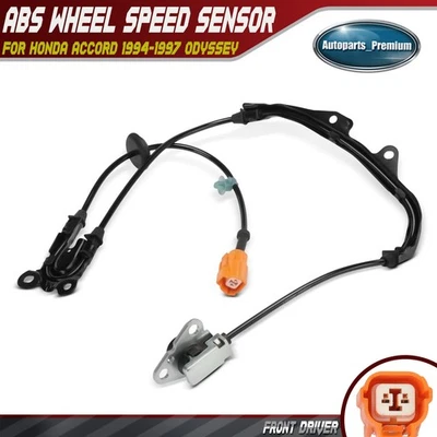 Front Driver ABS Wheel Speed Sensor for Honda Accord 1994-1997 Odyssey 1995-1998 - Image 1 of 4