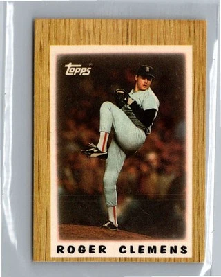 1987 Topps Major League Leaders Minis #42 Roger Clemens - Image 1 of 2