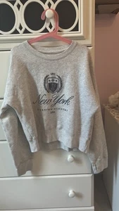 Abercrombie & Fitch Girls Grey Warm Sweatshirt size 11/12 - Picture 1 of 3