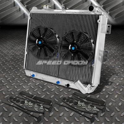3-ROW ALUMINUM RADIATOR+2X 10"FAN BLACK FOR 83-85 RX-7/RX7 FB/SA GSL-SE RE-EGI — 第 1/4 张图片