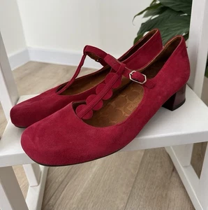 Zapatos Chie Mihara Mary Jane de gamuza para mujer estilo retro talla EU 39 US 8 - Imagen 1 de 8