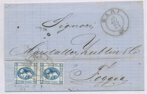 1863 REGNO LITOGRAFICO C.15 II° TIPO VARIETA' BARI 25/10 F/4786 - Foto 1 di 1