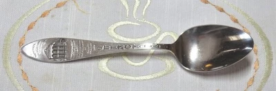 纪念品勺子纯银“州长约翰伍德的旧宅基地”托斯。A.布朗。 — 第 1/3 张图片