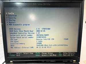 IBM THINKPAD Intel Core Duo t2600 2,166 Hz 2 GB - Foto 1 di 5