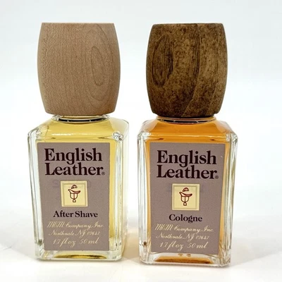Para después del afeitado y colonia de cuero inglés vintage 1,7 fl. oz. (50 ml) cada tamaño de viaje Foto 1 de 4