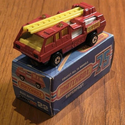 Vintage Matchbox Superfast No 22  Blaze Buster In Original Box. - Image 1 of 4