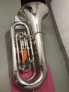 Besson Sovereign Bb Bass Tuba 3-Ventile Silber - Bild 1 von 7