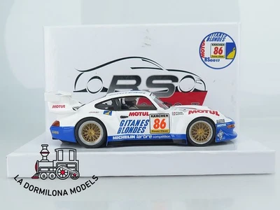 RB419 Scalextric Slot REVOSLOT RS0017 PORSCHE 911 GT2 GITANES BLONDES #86- OVP - Imagen 1 de 4