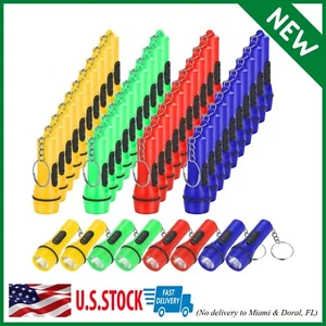 48 Pieces Mini Flashlight Keychain Bulk Assorted Colors Lightweight, Portable - Picture 1 of 7