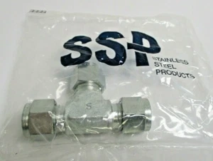 3/8 Tube OD Steel Tee Union Fitting SSP Duolok ISU6UT - Picture 1 of 2
