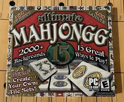 BRAND NEW ~ Rare Ultimate Mahjongg (PC) Sealed in Manufacturer Package (BNIP) - Image 1 of 3