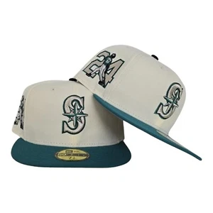 New Era Seattle Mariners 59FIFTY Fitted Hat Ken Griffey Jr. #24 Side Patch 7 1/2 - Picture 1 of 8