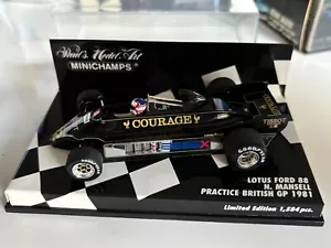 Minichamps 1/43 Lotus Ford 88 "British GP 1981" Nigel Mansell *RARE* - Picture 1 of 3