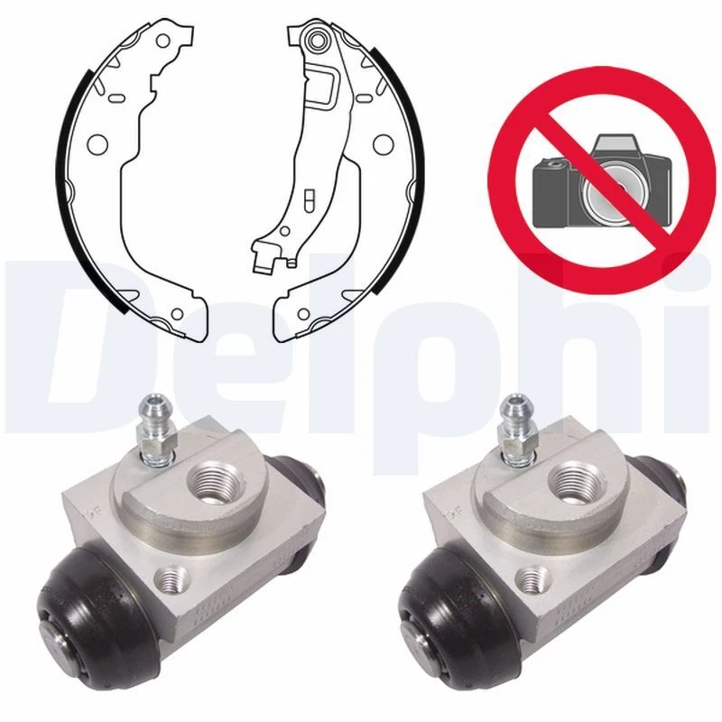 Jeu de mâchoires de frein DELPHI KP1115 PEUGEOT 207/207+/208 I/207 SW/207 CC/207 - Photo 1/1