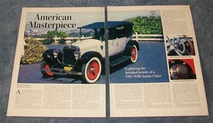 1921 Wills Sainte Claire A68 Open Touring Info Article "American Masterpiece" - Picture 1 of 3