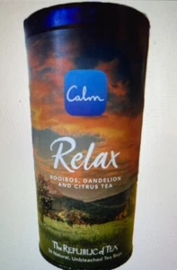 The Republic of Tea Calm Relax Natural Tea Bags 3 Packs Of 36 Each BB Feb/24 - Picture 1 of 1