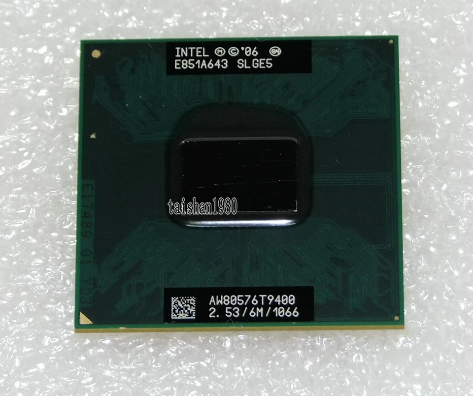 Intel Core 2 Duo T9400 2.53 GHz Dual-Core 6M/1066 Processor SLGE5 mobile laptop - Image 1 of 4