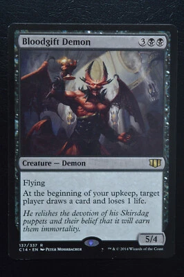 Magic The Gathering MTG BLOODGIFT DEMON Commander 2014 LP Lightly Played - Image 1 of 2
