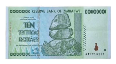 10 Trillion Zimbabwe Dollars Circulated US Seller!! - Image 1 of 2