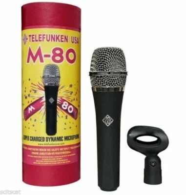 NEW TELEFUNKEN Elektroakustik M80 Dynamic Live Stage Vocal Studio Microphone Mic - Image 1 of 2