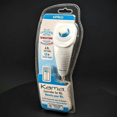 NEW Wii Nunchuck Controller For Nintendo Nyko Kama Wired Vibration Sealed - Image 1 of 2