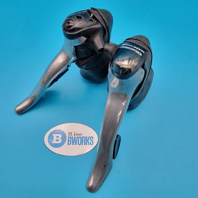 Shimano 105 ST-5510 2/3x9 Speed STI Shift/Brake Lever Set SHIFTING GREAT!!  e12 - Image 1 of 4