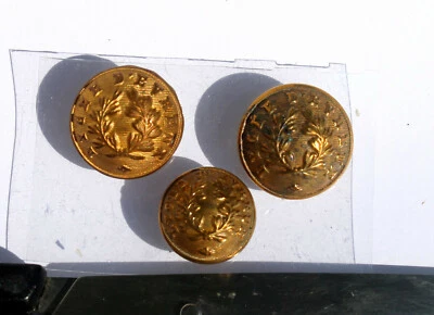 RARE 3 BOUTON UNIFORME ANCIEN - LYCEE D'EVREUX - D:15,18mm - Photo 1/2