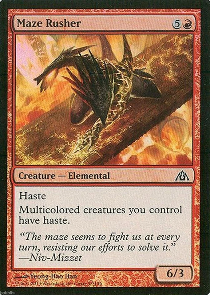 MTG - Dragon's Maze - Maze Rusher - 2X - Foil - NM - Image 1 of 1