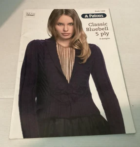 Patons 1302 Classic Bluebell 5 ply 8 Designs - Picture 1 of 3