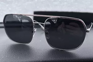 Burberry Silver metal Sunglasses - Dark Grey Made In Italy - Picture 1 of 4