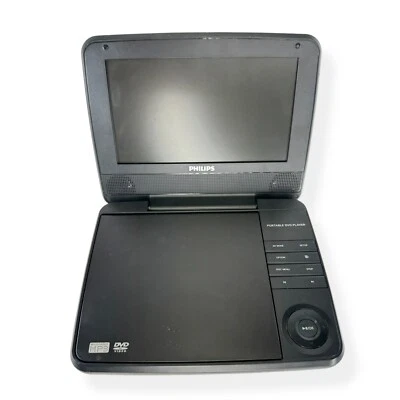 Philips PET741B/37 Portable CD/DVD Player Black 7-Inch LCD Display For Parts Rep - Image 1 of 4