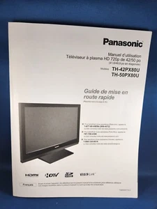 Panasonic Manuale Istruzioni Operativo TH-42PX80U TH-50PX80U Plasma HDTV Telecomando - Foto 1 di 2