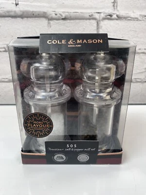 Molinillo de sal/pimienta COLE & MASON 505 - Molino de acrílico incluye mecanismo de precisión Foto 1 de 4