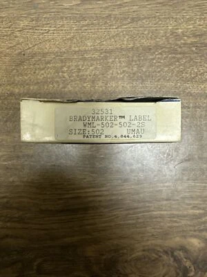 Bradymarker,WML-502-502-2S,Labels - Image 1 of 2