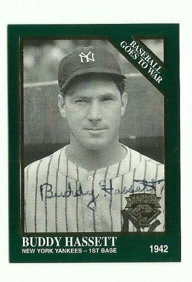 Buddy Hassett 1995 Conlon signed autographed card Yankees - Image 1 of 1