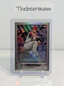 2022 Topps Chrome Update Auto Packy Naughton #AC-PN Rookie Auto RC - Picture 1 of 2