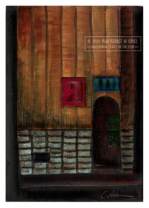 Hidden City 2012  C Peterson * Fine Art Print * Architecture Alley Door Painting - Picture 1 of 12