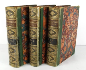 THE PLAYS OF SHAKESPEARE Staunton Vol I-III George Routledge & Co 1858-61 - EHB - Picture 1 of 24