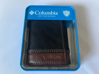 CARTERA DE CUERO Columbia para hombre con bloqueo RFID triple pliegue ELIGE Foto 1 de 4