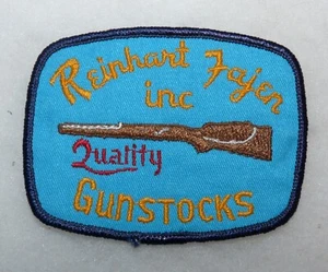 Vintage 1960s Reinhart Fajen Inc. Quality Gunstocks Embroidered Patch - Bild 1 von 2