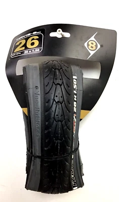 26" Mountain Bike Tire Origin8 Navig-8er 26x1.5 Semi-Sick Black Gray Sidewalls - Image 1 of 4
