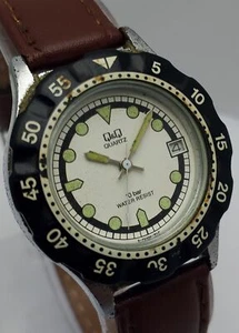 Q&Q Quartz Diver Vintage Unisex Watch WLD423WSI3 - Picture 1 of 7