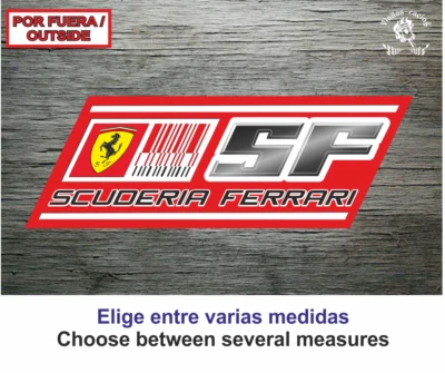 Sticker Vinilo Pegatina Decal Vinyl Escuderia Ferrari Scuderia F1 Formula 1 2