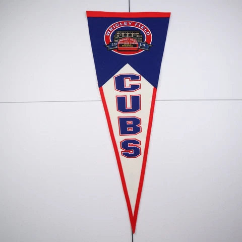 Chicago Cubs Wrigley Field Traditions 32" Pennant 2015 Winning Streak 70% Wool Cover