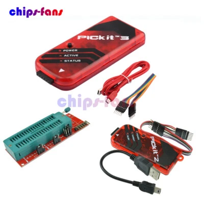 PICkit2 PICkit3 Micropuce Original MPLAB PIC In-Circuit Debugger Programmer Kit - Photo 1/4