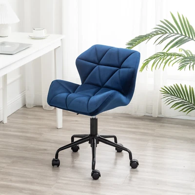 Eldon Diamond Tufted Adjustable Swivel Office Chair, Blue - Image 1 of 4