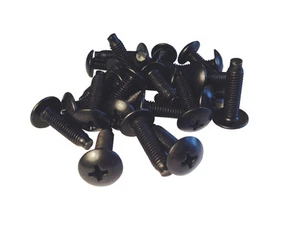 RackGold® 10-32 Black Rack Screws - 25 Pack USA Made G1032-SBN-T25 - Picture 1 of 5