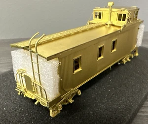 Overland Models HO Brass OMI-1298 D&RGW Wood Caboose w/A-B Brakes Unptd/Mint NOS - Picture 1 of 12