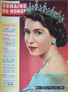 SEMAINE DU MONDE N° 25 de 1953 COURONNEMENT ELIZABETH CRISE ARGENTINE A NA SAN  - Picture 1 of 1