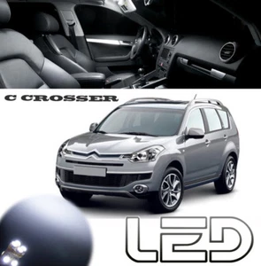 Per Citroen C-Crosser 6 Lampadine LED Soffitto Abitacolo Cofano Scatola Guanti - Foto 1 di 5